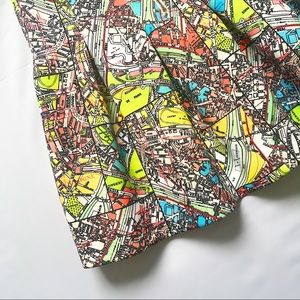 Anthropologie Map Skirt